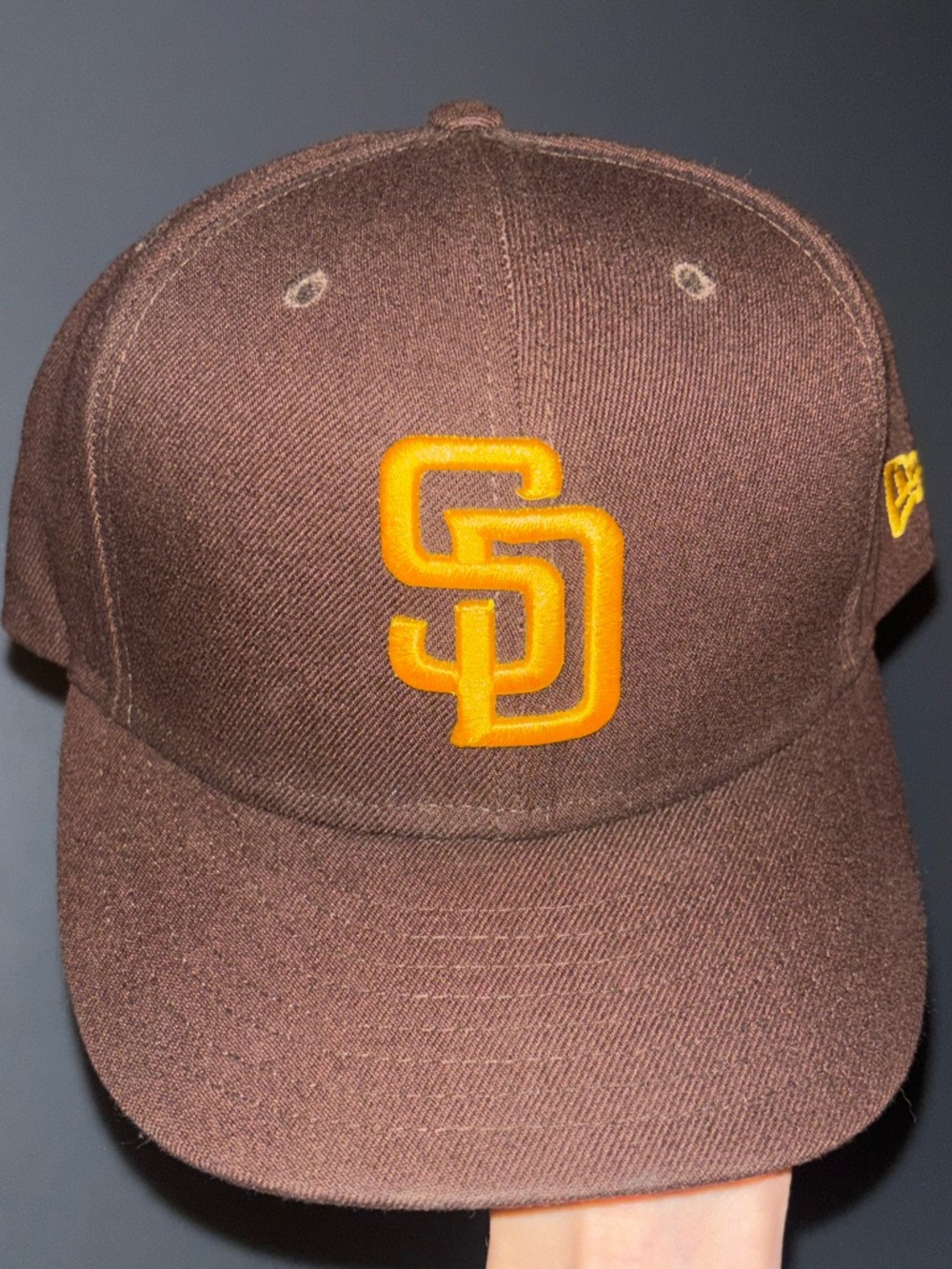 New Era Brown Baseball Cap with White Interior Labels